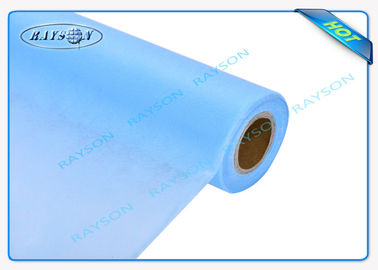 Tıbbi Kullanım için 40GSM Tek Kullanımlık Mavi / Beyaz Mobilya Dokumasız Kumaş Anti - Bakteriyel