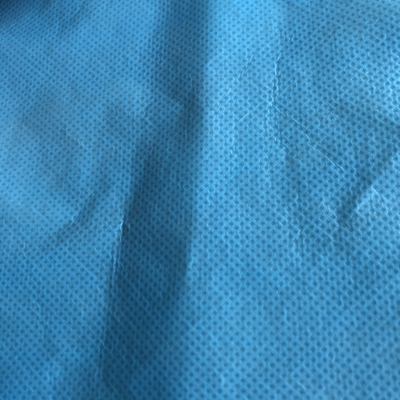 Tıbbi Önlük Yapımı İçin% 100 Mavi Renk Anti Statik Tek Kullanımlık Sms Kumaş Rulosu