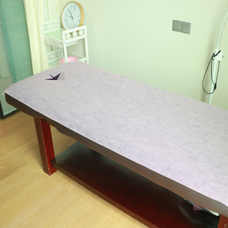 Pp Spunbond Sigara Dokuma Çarşaf Masaj Masa Örtüsü Yüz Delikli 80 X 180cm